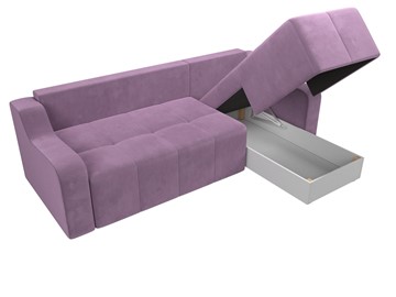 Угловой диван для гостиной Элида, Сиреневый (микровельвет) в Артеме - предосмотр 6