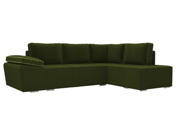 Угловой диван для гостиной Хавьер, Зеленый (микровельвет) во Владивостоке
