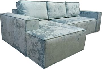 Угловой диван с оттоманкой Лофт 263х159х93 (НПБ/Тик-так) во Владивостоке - предосмотр 4