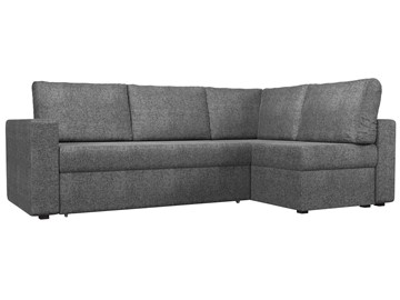 Угловой диван для гостиной Оливер, Серый (рогожка) в Артеме