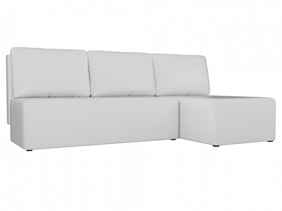 Угловой диван Поло, Белый (экокожа) в Артеме - изображение
