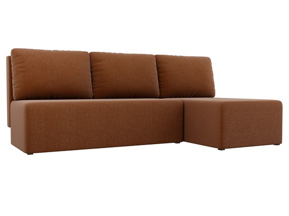 Угловой диван Поло, Коричневый (рогожка) в Артеме - изображение