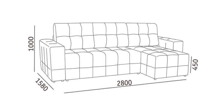 Угловой диван с оттоманкой Реал ДУ в Артеме - изображение 5