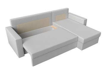 Угловой диван с оттоманкой Траумберг Лайт, Белый (Экокожа) во Владивостоке - предосмотр 1