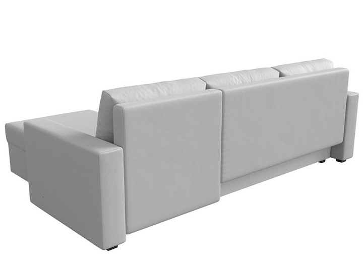 Угловой диван с оттоманкой Траумберг Лайт, Белый (Экокожа) во Владивостоке - изображение 4