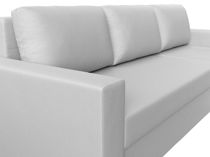 Угловой диван с оттоманкой Траумберг Лайт, Белый (Экокожа) во Владивостоке - изображение 7