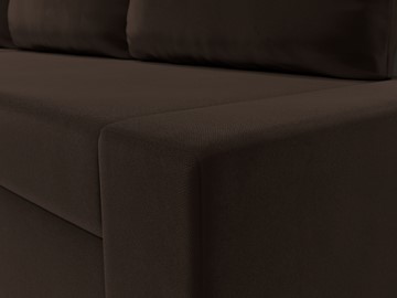 Угловой раскладной диван Версаль, Коричневый/Бежевый (микровельвет) в Находке - предосмотр 3