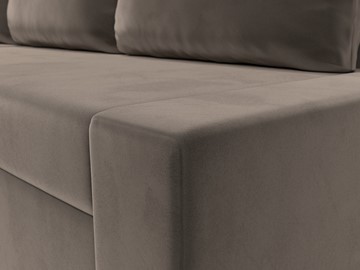 Угловой диван для гостиной Версаль, Коричневый/Бежевый (велюр) во Владивостоке - предосмотр 3