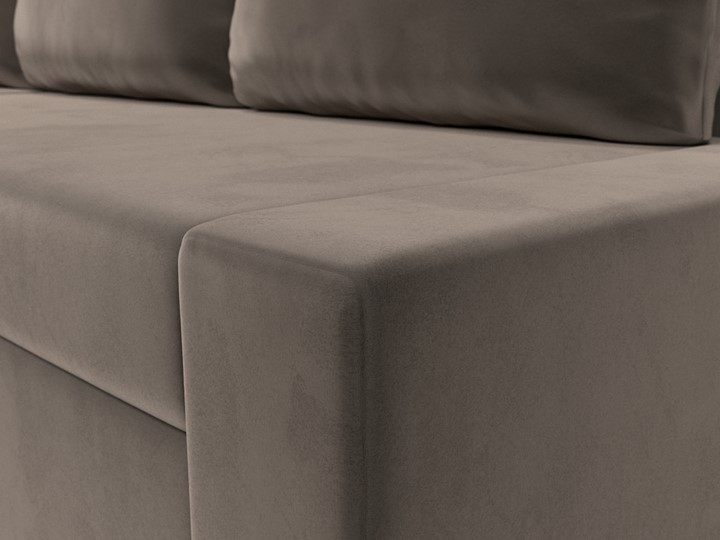 Угловой диван для гостиной Версаль, Коричневый/Бежевый (велюр) во Владивостоке - изображение 3