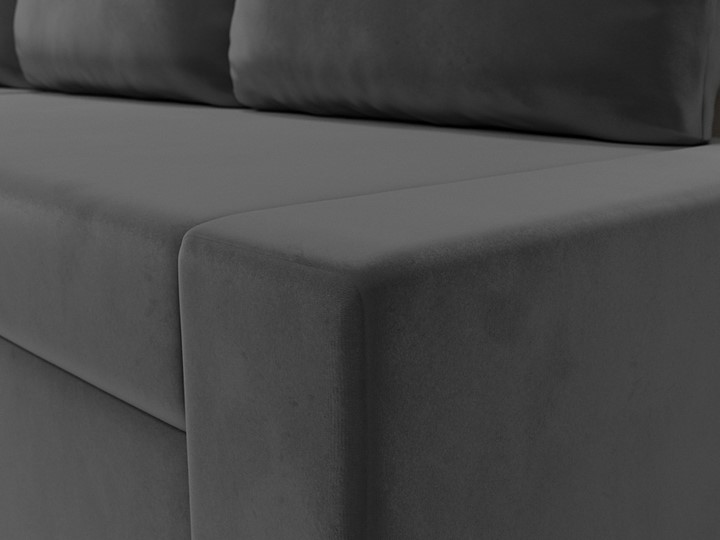 Угловой диван для гостиной Версаль, Серый/Бежевый (велюр) во Владивостоке - изображение 3