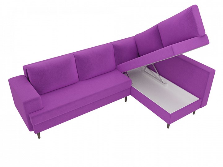 Угловой диван Сильвана, Фиолетовый (вельвет) во Владивостоке - изображение 3