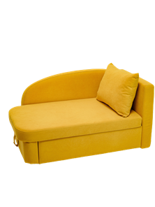 Мягкий диван правый Тедди желтый во Владивостоке
