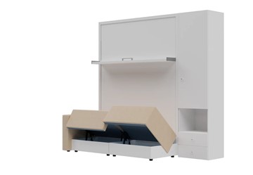 Диван Кровать-трансформер Smart (КД 1400+ШП), шкаф правый, левый подлокотник в Артеме - предосмотр 1