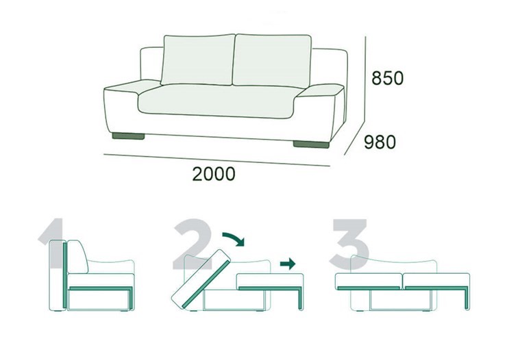 Прямой диван Бостон 3 БД в Артеме - изображение 14