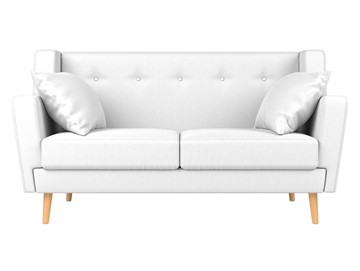 Прямой диван Брайтон 2, Белый (экокожа) в Артеме - предосмотр 1