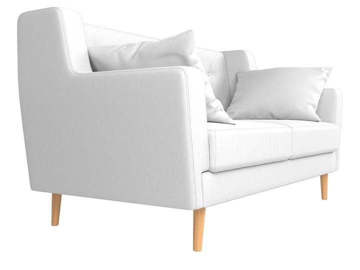 Прямой диван Брайтон 2, Белый (экокожа) в Артеме - изображение 2