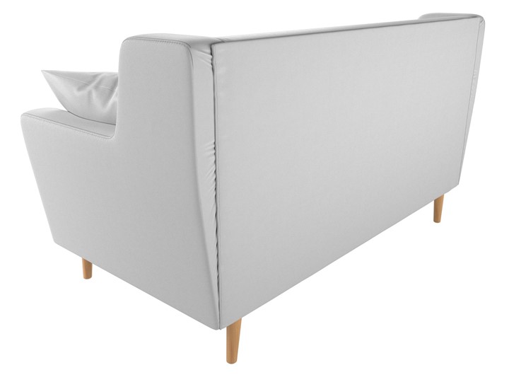 Прямой диван Брайтон 2, Белый (экокожа) в Артеме - изображение 4