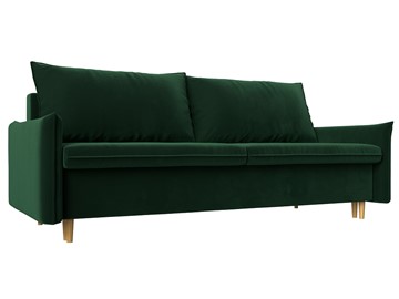 Прямой диван Хьюстон, Зеленый (Велюр) в Артеме