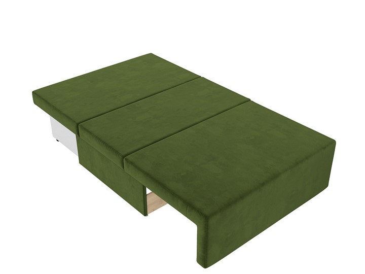 Прямой диван Лагуна, Зеленый/Бежевый (Микровельвет) во Владивостоке - изображение 2