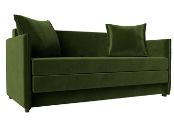 Прямой диван Лига-011, Зеленый (микровельвет) в Артеме