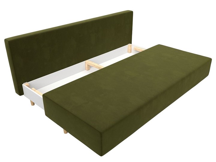 Прямой диван Лига-033, Зеленый (Микровельвет) во Владивостоке - изображение 1