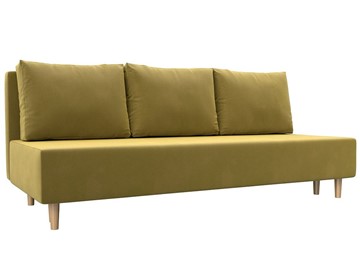 Прямой диван Лига-033, Желтый (Микровельвет) в Артеме