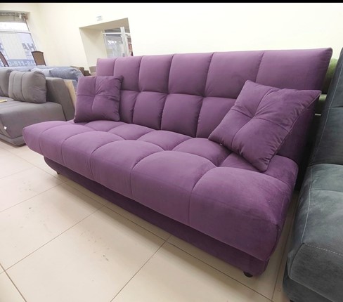 Прямой диван Лора Веста 2 ПРБЛ 1Valetta 25 велюр в Артеме - изображение
