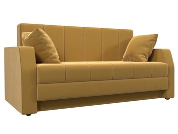 Прямой диван Малютка, Желтый (микровельвет) в Уссурийске