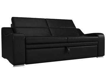 Прямой диван Медиус, Черный (экокожа) в Уссурийске