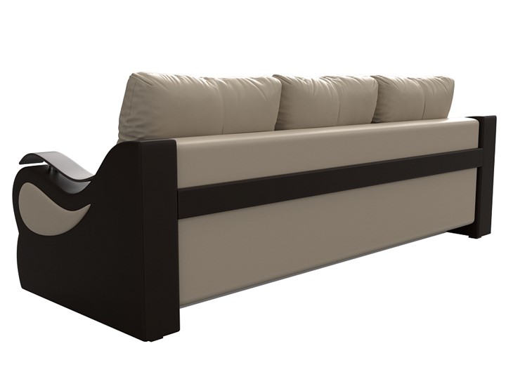 Прямой диван Меркурий еврокнижка, Бежевый/коричневый (экокожа) в Артеме - изображение 6
