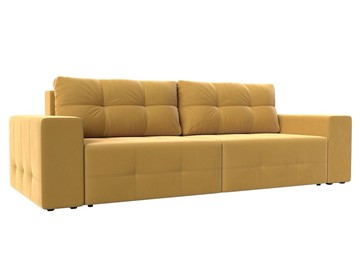Прямой диван Перри НПБ, Желтый (микровельвет) во Владивостоке