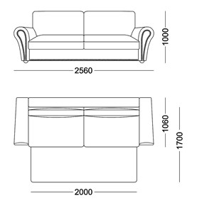 Прямой диван Виктория 2 подушки в Уссурийске - предосмотр 5