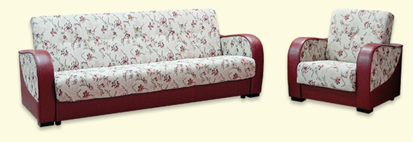 Набор мебели Элегия 5, диван + кресло во Владивостоке - изображение
