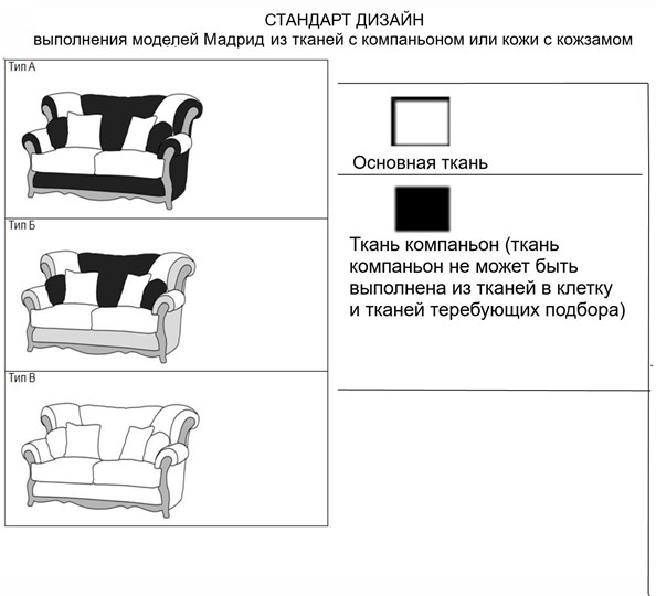 Прямой диван Мадрид 3-местный, седафлекс во Владивостоке - изображение 5