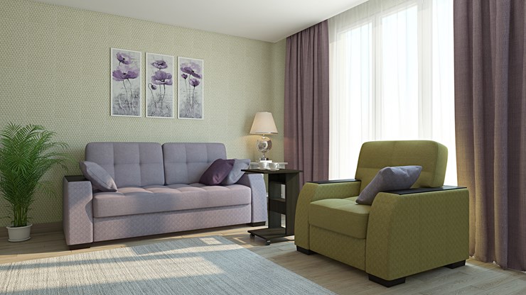 Прямой диван Премьер 3Т во Владивостоке - изображение 2