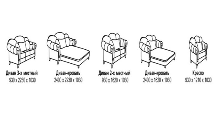 Малый диван Лувр, МД2 в Артеме - изображение 3