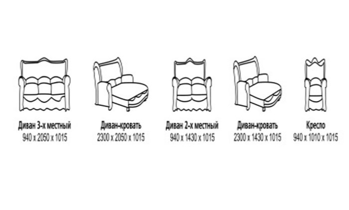 Прямой диван Наполеон, БД3 в Уссурийске - изображение 6