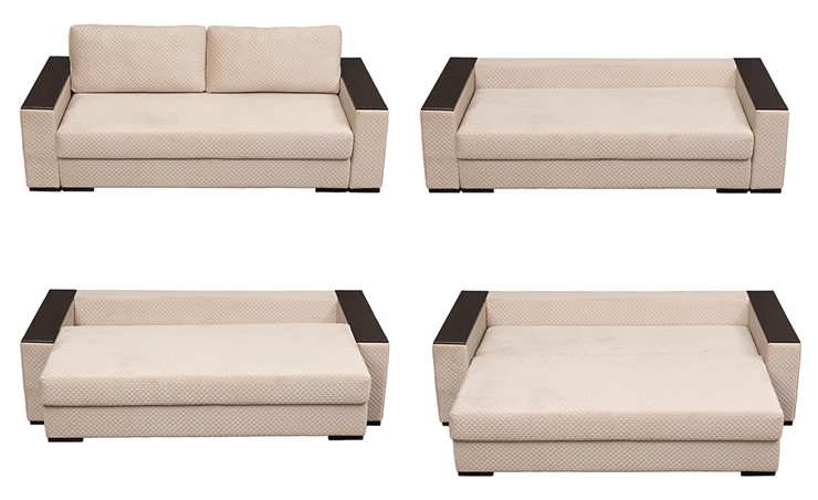 Прямой диван Мэдисон с накладками и полками в Артеме - изображение 1