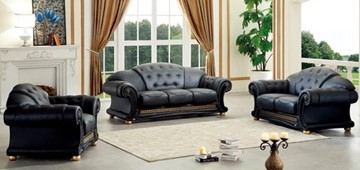 Раскладной диван Versace (3-х местный) black в Артеме - предосмотр 5
