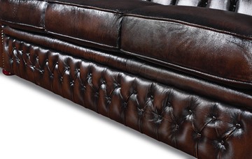 Прямой диван В-128 (3-х местный) brown в Артеме - предосмотр 3