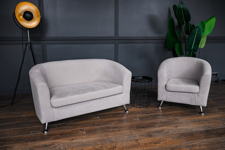 Комплект мебели Брамс  цвет бежевый диван 2Д + кресло во Владивостоке - изображение 1