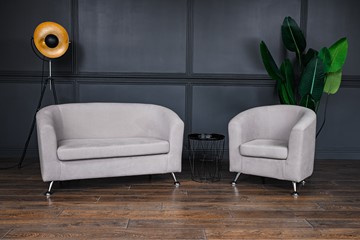 Комплект мебели Брамс  цвет бежевый диван 2Д + кресло в Уссурийске