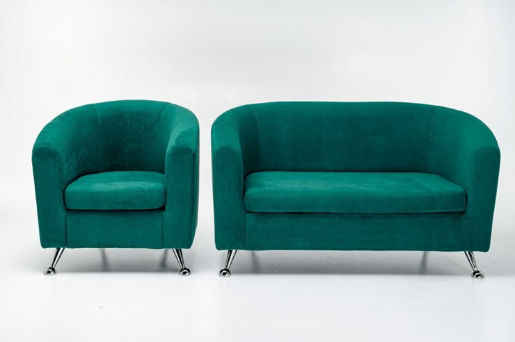 Комплект мебели Брамс  цвет изумрудный диван 2Д + кресло во Владивостоке - изображение 1