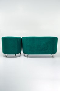 Комплект мебели Брамс  цвет изумрудный диван 2Д + кресло во Владивостоке - предосмотр 2