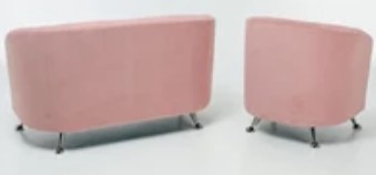 Комплект мебели Брамс  цвет розовый диван 2Д + кресло во Владивостоке - предосмотр 4