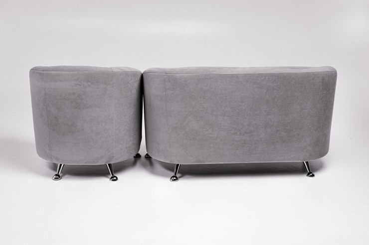 Комплект мебели Брамс  цвет серый диван 2Д + кресло во Владивостоке - изображение 2