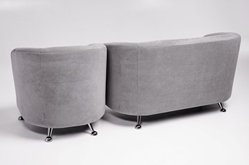 Комплект мебели Брамс  цвет серый диван 2Д + кресло во Владивостоке - предосмотр 3