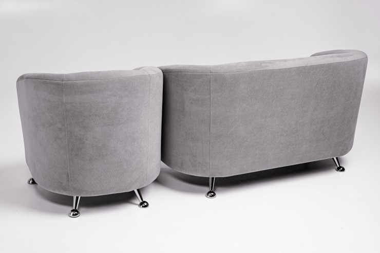 Комплект мебели Брамс  цвет серый диван 2Д + кресло во Владивостоке - изображение 3