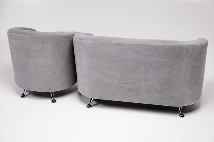 Комплект мебели Брамс  цвет серый диван 2Д + кресло во Владивостоке - изображение 4