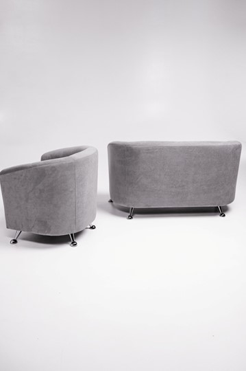Комплект мебели Брамс  цвет серый диван 2Д + кресло во Владивостоке - изображение 5